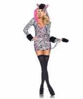 Sexy zebra carnavalskleding dames roosendaal